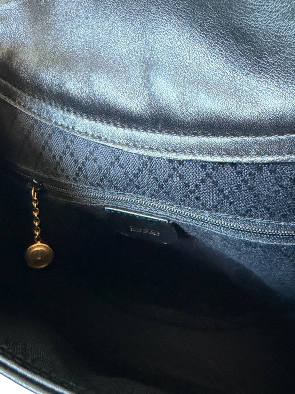Vintage Gucci Horsebit Black Leather Sling Bag - Picture 6 of 9